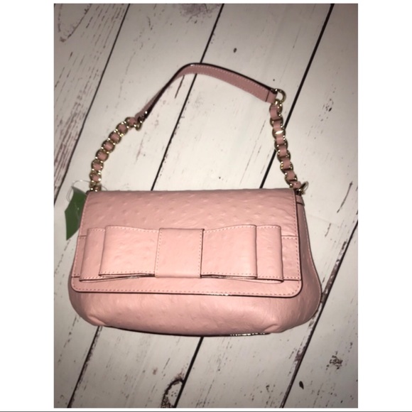 Kate Spade Joleen Charm City Ostrich Pink Bag - Picture 2 of 8
